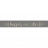 Bowtique Natural Happily Ever After Grey Ribbon 15mm x 5m Reel