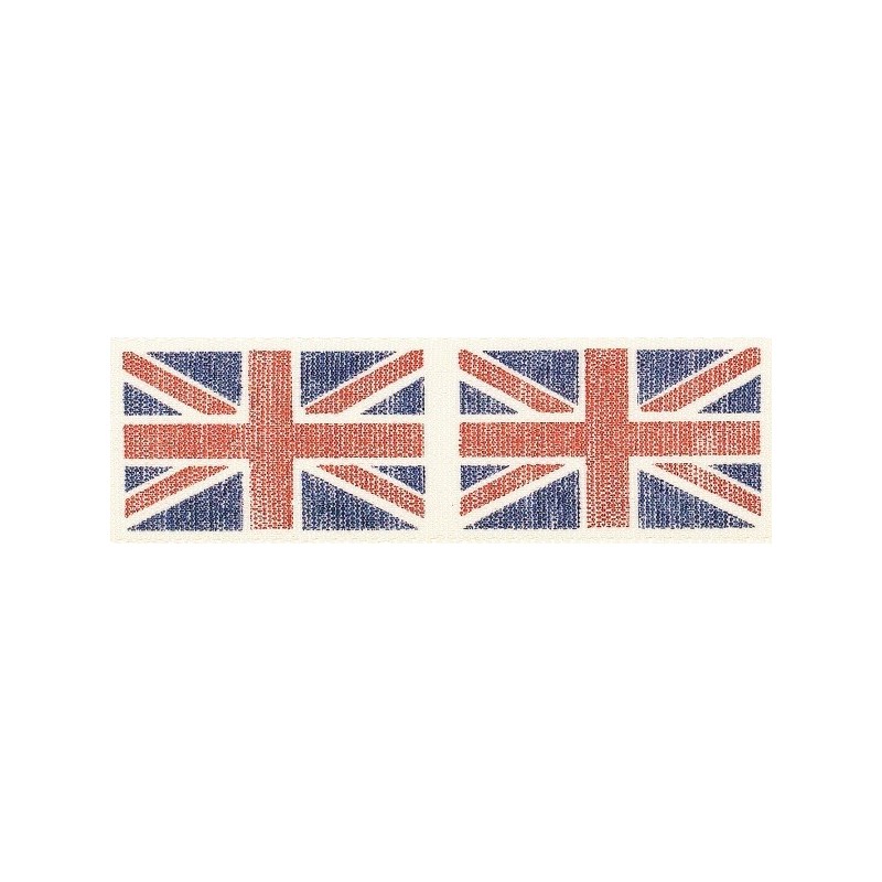 Natural Charms Home Front Vintage Flag Berisfords Ribbon 3m x 25mm