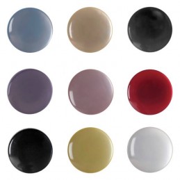 Pack of 6 Hemline Glossy Flat Shank Back Craft Clothing Buttons 13.75mm