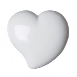 Pack of 6 Hemline Domed Hearts Craft Shank Back Buttons 9.5mm