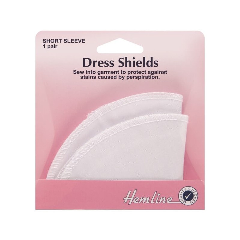  Hemline Dress Shields Short Sleeve White In Medium