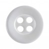 Pack of 13 Hemline Plain White 4 Hole Sew Through Dish Buttons 8.75mm