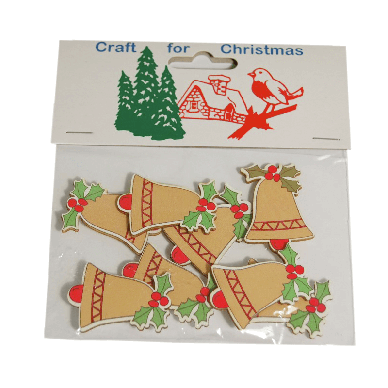 12x Christmas Bells Cardmaking Scrapbooking