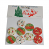 9 x Christmas Wooden Festive Themed Buttons Embellishments Craft Cardmaking
