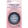 Hemline Black Cotton Tape 5m In 6mm, 12mm, 20mm, 25mm Bunting