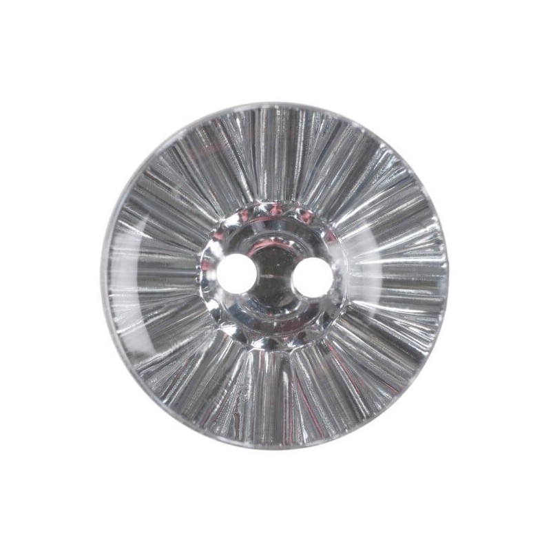 Pack of 2 Hemline Crystal Ball Effect 2 Hole Sew Through Buttons 17.5mm