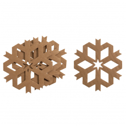 4 x Christmas Die Cut Snowflakes Embellishments Craft