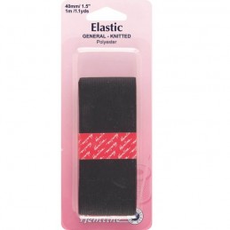 Black General Purpose Knitted Elastic 12mm, 20mm, 25mm, 32mm, 40mm