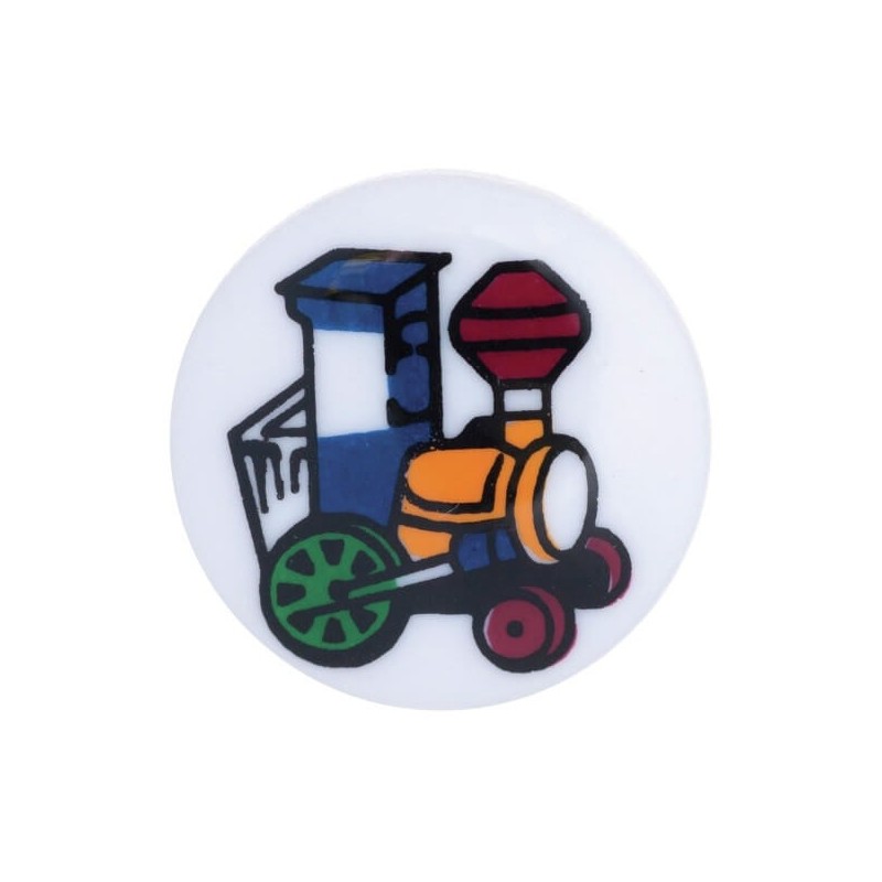 Pack of 5 Hemline Cartoon Toy Train Shank Back Buttons 12.5mm
