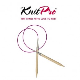 KnitPro Basix Birch Circular Fixed Knitting Pins Needles 40cm