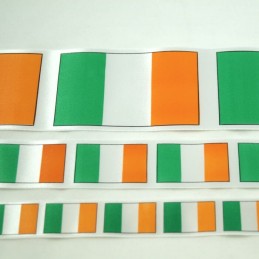 Irish Tricolour Ribbon 25mm, 35mm, 70mm