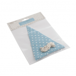 Make Your Own Bunting Flag Kit Blue with White Spot Celebration Decoration
