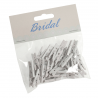 45 X Bridal White Wood Craft Pegs Embellishments Wedding Venue Decoration