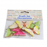 8 x Summer Butterflies Embellishments Craft Cardmaking