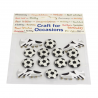 14 x Football Boots & Balls Embellishments Craft