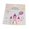 6 x Princess Castle Kit Craft Embellishments Cardmaking
