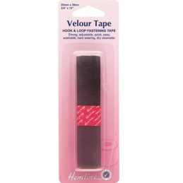 Hemline Black Sew On Hook & Loop Velcro Tape 