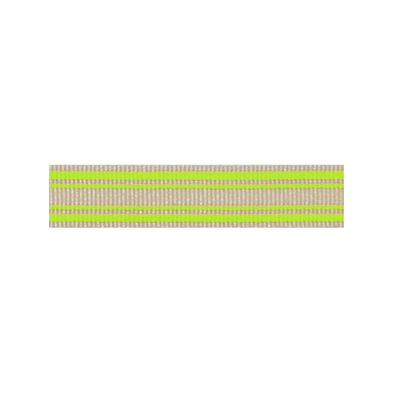 10mm x 2m, 5m, 10m Neon Stripe Fluorescent Berisfords Essential Ribbon Craft