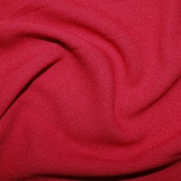 Red Plain Fashion Crepe Fabric Dress Material (150cm wide)