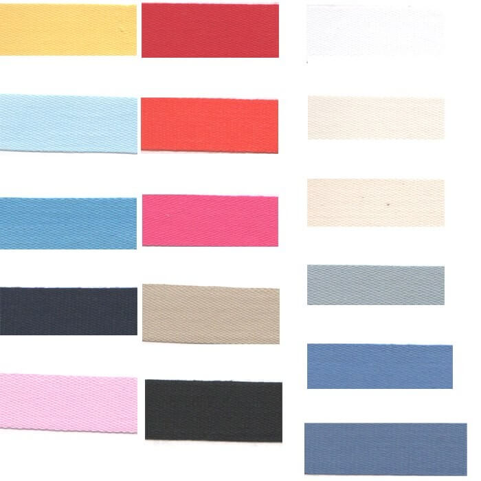 Blue Premium Quality Cotton Tape 14mm In 25 Colours