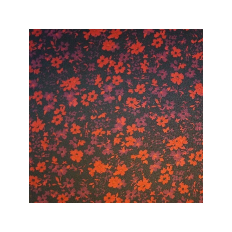 Red Shaded Floral Flowers Elastane Spandex Fabric Dressmaking 160cm wide