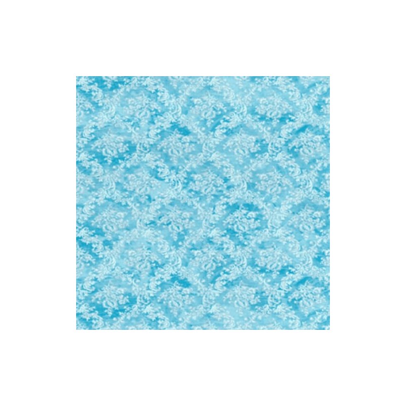 Swirly Vines Diamonds Wallpaper Style 100% Cotton Fabric