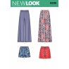 New Look Misses' Pull-on Trousers or Shorts and Tie Belt Sewing Pattern 6289