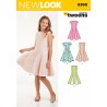 New Look Girls' Sized for Tweens Dress Sewing Pattern 6360