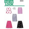 New Look Sewing Pattern 6843 Misses' Skirts 1 Hour Easy to Sew