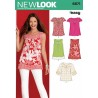 New Look Sewing Pattern 6871 Misses' Pullover Top or Tunic