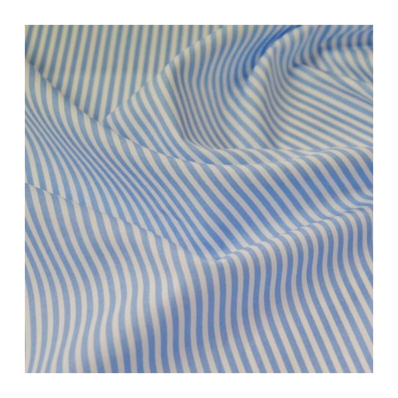 100% Cotton Poplin Fabric Rose & Hubble 3mm Candy Stripes