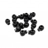 20mm Plastic Cord Locks Black Round Spring Toggles Stoppers