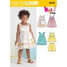New Look Toddlers' Easy Dresses, Top and Cropped Pants Sewing Pattern 6441