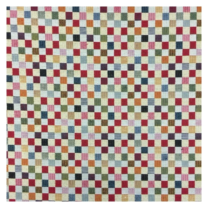 New World Mini Check Squares Tapestry 80% Cotton 20% Polyester Fabric 140cm