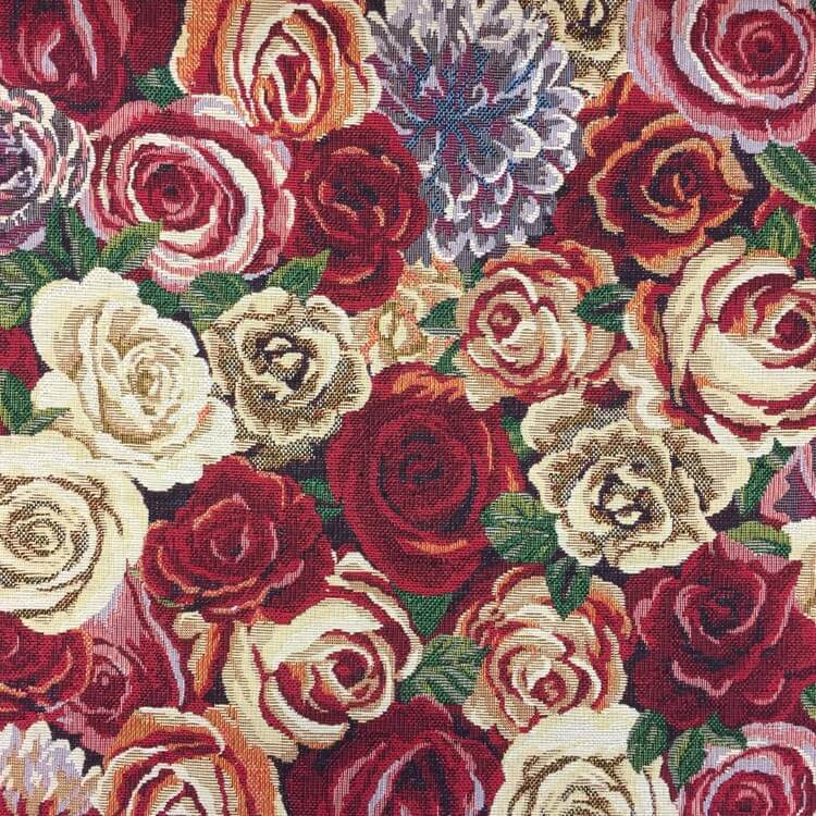 New World Amsterdam Rose Floral Flowers 80% Cotton 20% Polyester Fabric 140cm