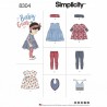 Simplicity Babies Leggings, Top, Dress, Bibs and Headband Sewing Pattern 8304