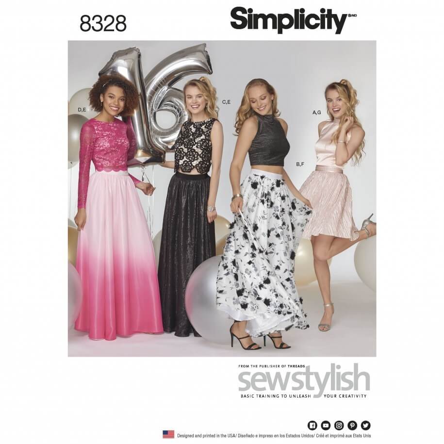 Misses Mix and Match Special Occasions Dress Simplicity Sewing Pattern 8328