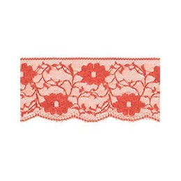 Nylon Lace Coral Red 2m x 11mm, 35mm, 55mm