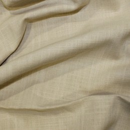 Tan 100% Cotton Linen Look Fabric Washed 