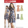 New Look Women's Dress with Open or Closed Back Variations Sewing Pattern 6508