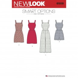 New Look Women's Jumper, Romper, and Dress Sewing Pattern 6509