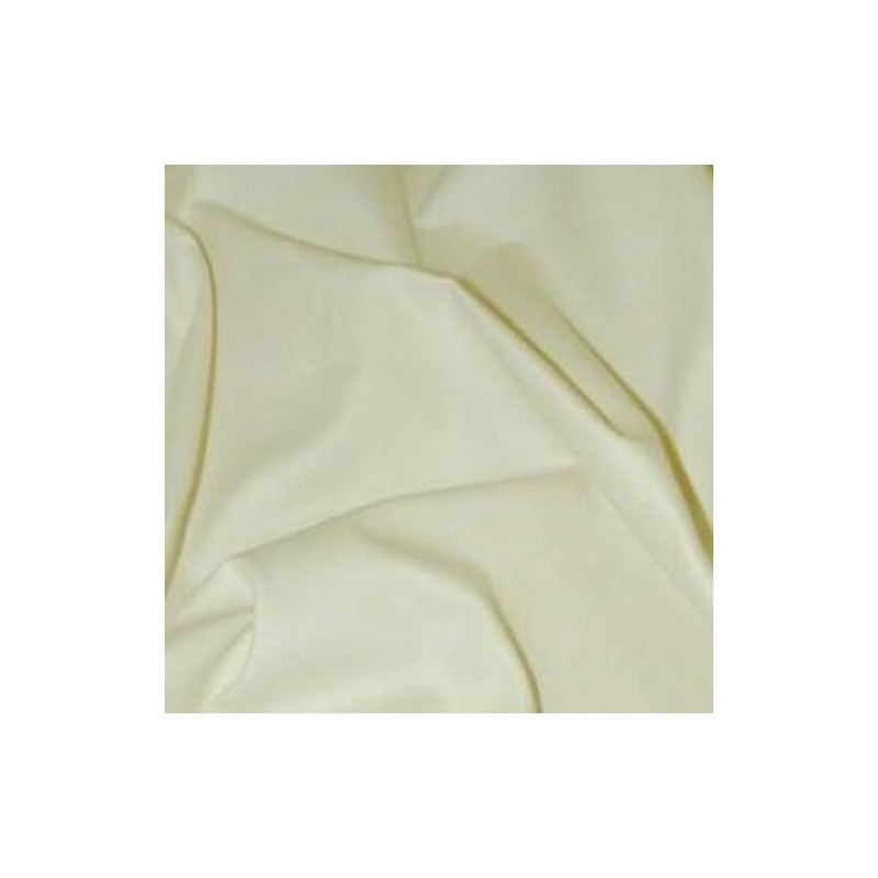  Ivory Curtain Lining Fabric Solpruffe 63 Sateen 100% Cotton
