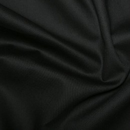 Plain Black Or White Gaberdine Woven Fabric 65% Polyester 35% Cotton