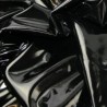 Black High Gloss Leatherlook PVC Fabric Clothing Material Wet Look Goth