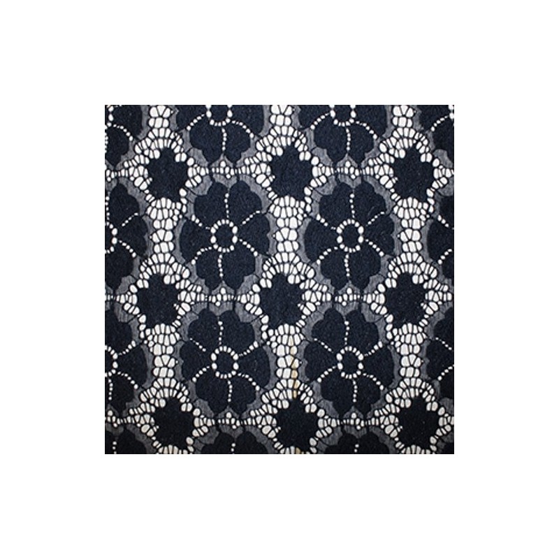 Pretty Floral Flowers Polyester Stretch Lace Fabric 90% Nylon 10% Spandex