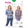 Burda Style Classic Shirt Blouse Dress Sewing Pattern 6614