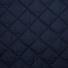  Navy Quilted Polycotton Fabric 