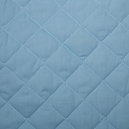 Pale Blue Quilted Polycotton Fabric 