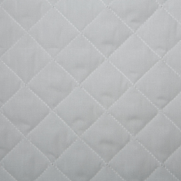 White Quilted Polycotton Fabric 