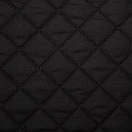 Black Quilted Polycotton Fabric 